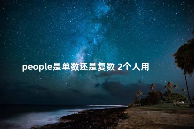 people是单数还是复数 2个人用person还是people